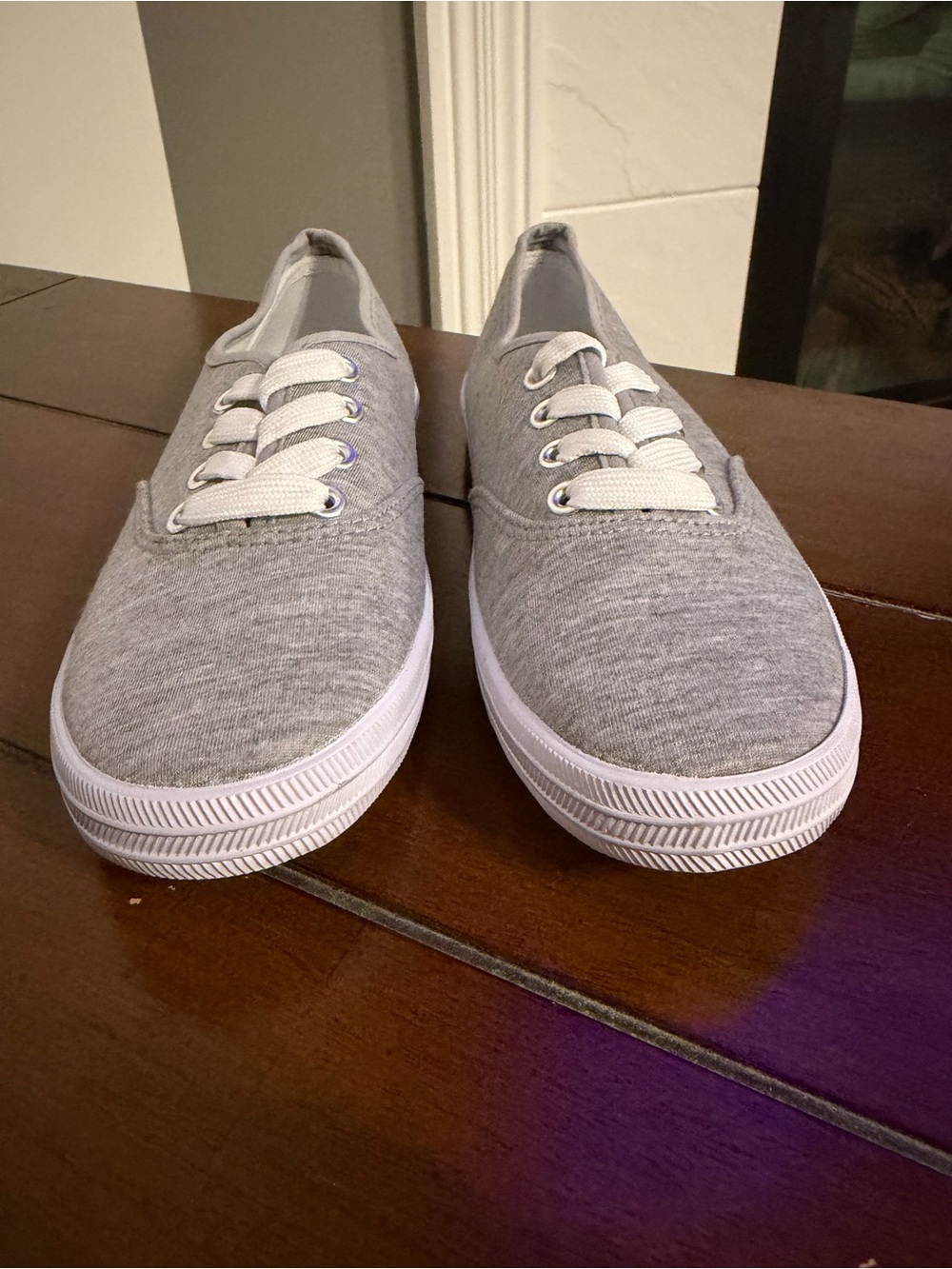 Casual Knit Lace-Up Sneakers for Men - Grey - Picture 2 of 6